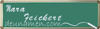 Mara Feickert Visitenkarte
